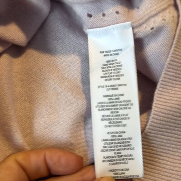 Joie Wool Split Hem Pullover Pink Sweater Size Medium - Picture 8 of 9